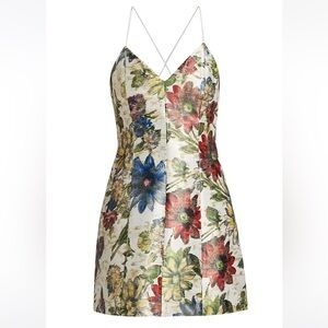 Alice + Olivia Tayla structured lantern minidress